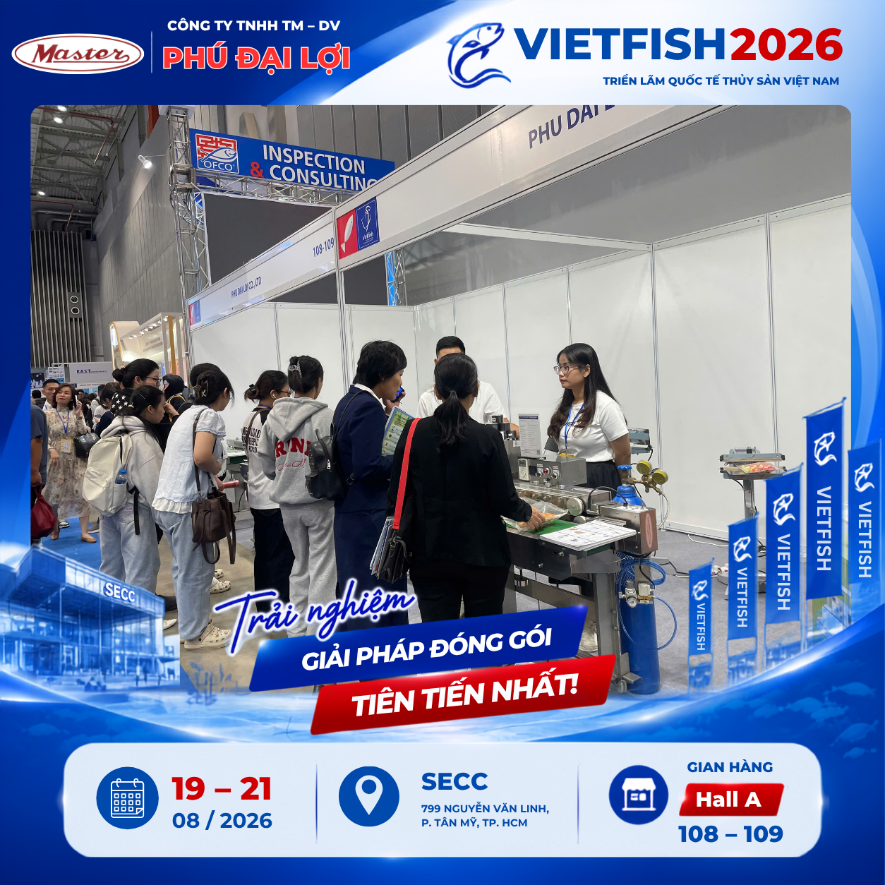 Hinh 1 khach hang tham quan gian hang Phu Dai Loi tai Vietfish 2026
